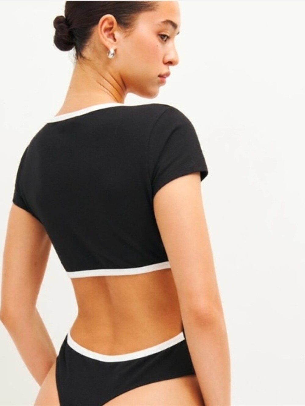 REFORMATION ALMA KNIT THONG BODYSUIT SMALL